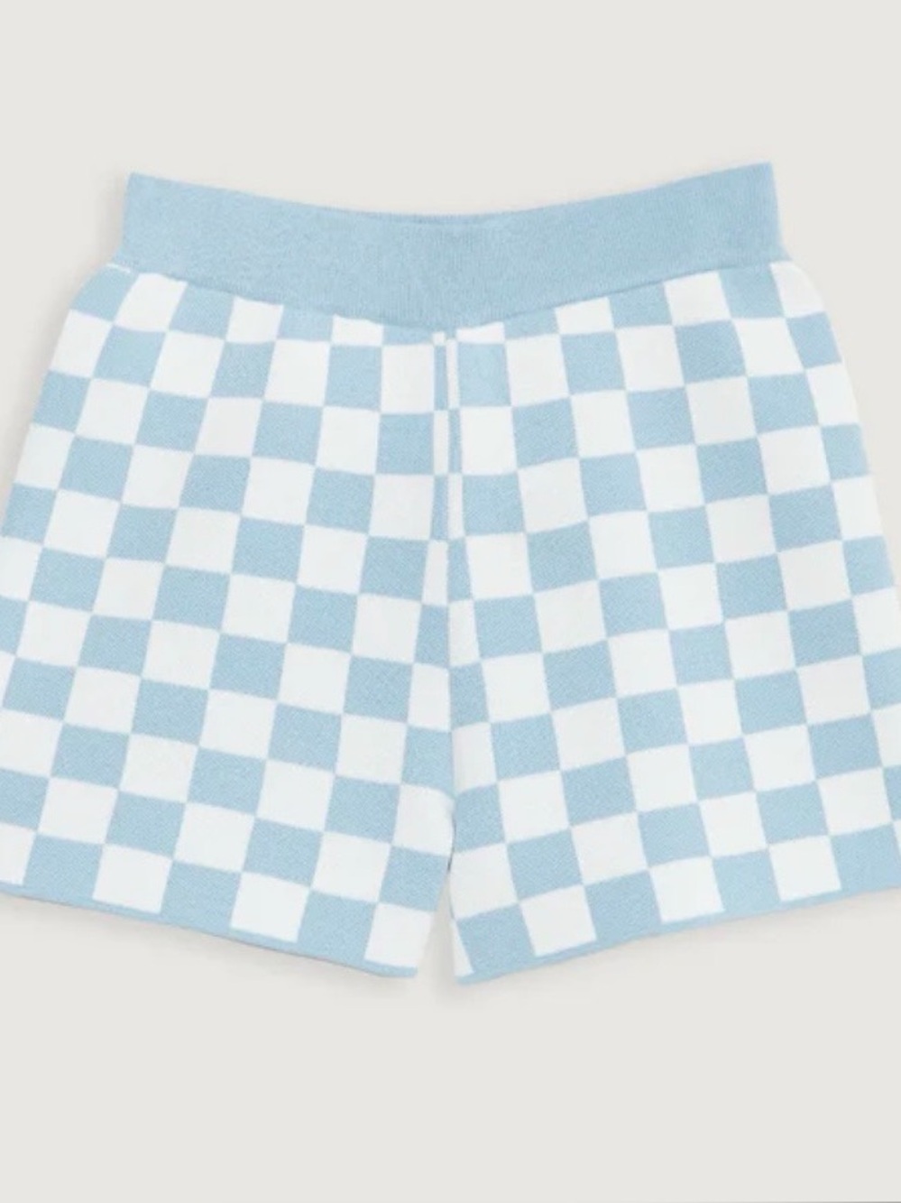 OAK + FORT Light Blue Knit Shorts